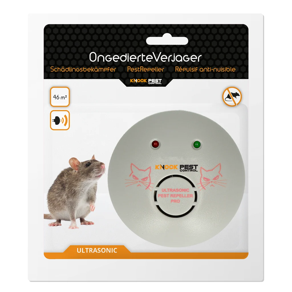 Ultradźwiękowy odstraszacz szkodników do gniazdka, do 46 m² – Knock Pest Ultrasonic Pest Repeller Home - obrazek 1