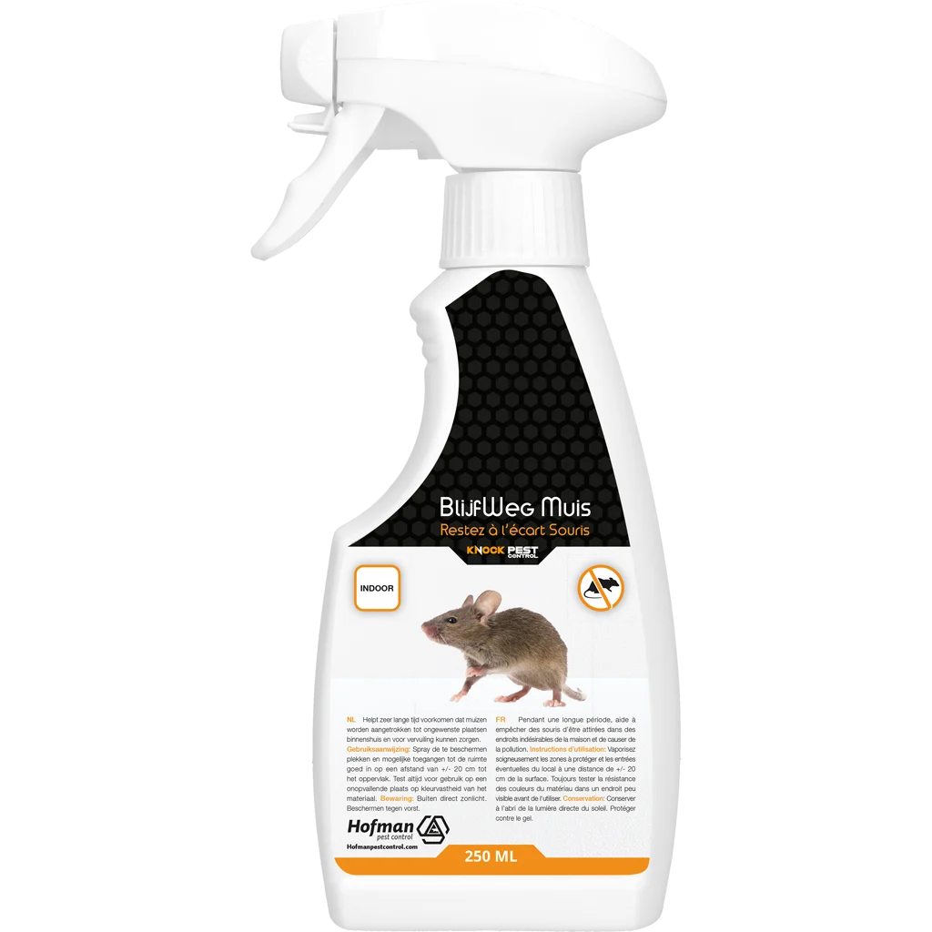 Spray odstraszający myszy do wnętrz, 250 ml – Knock Pest BlijfWeg Muis - obrazek 1