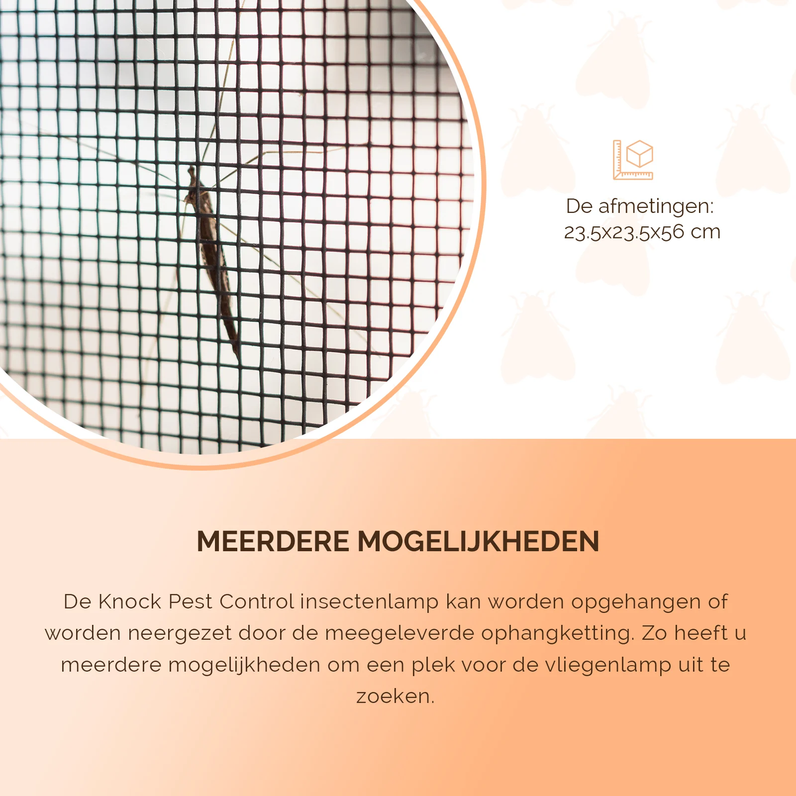 Lampa owadobójcza z UV-A i kratką rażącą prądem, 36 W – Knock Pest Insect Killer - obrazek 5