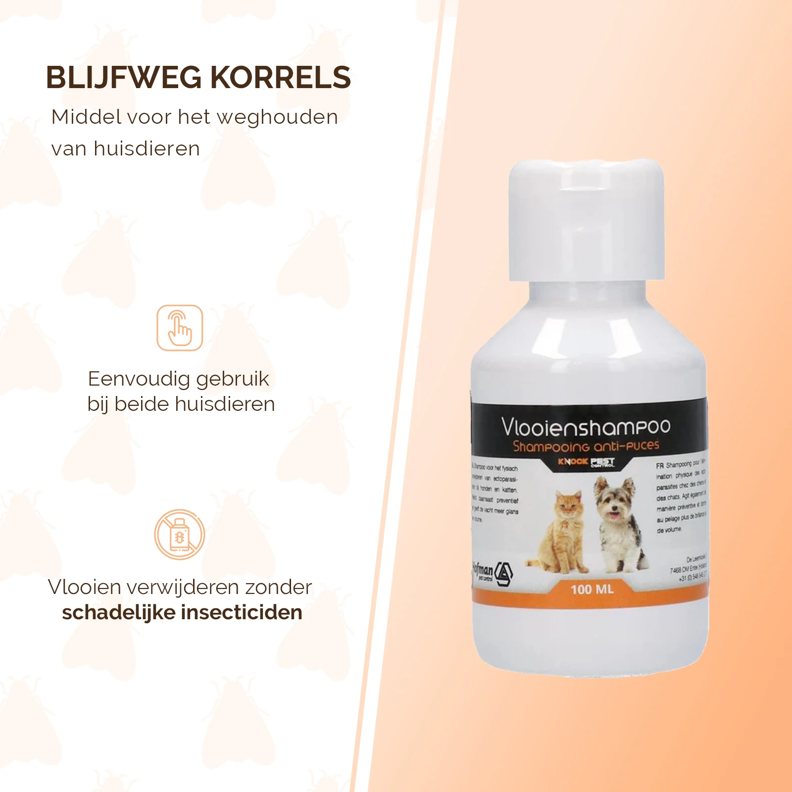 Szampon przeciw pchłom dla psów i kotów, 100 ml – Knock Pest - obrazek 2