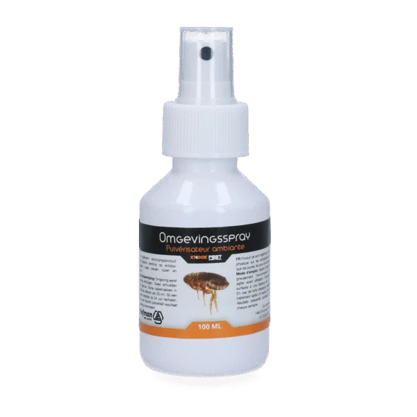 Spray do otoczenia przeciw pchłom, wszom i kleszczom, 100 ml – Knock Pest Spray do otoczenia