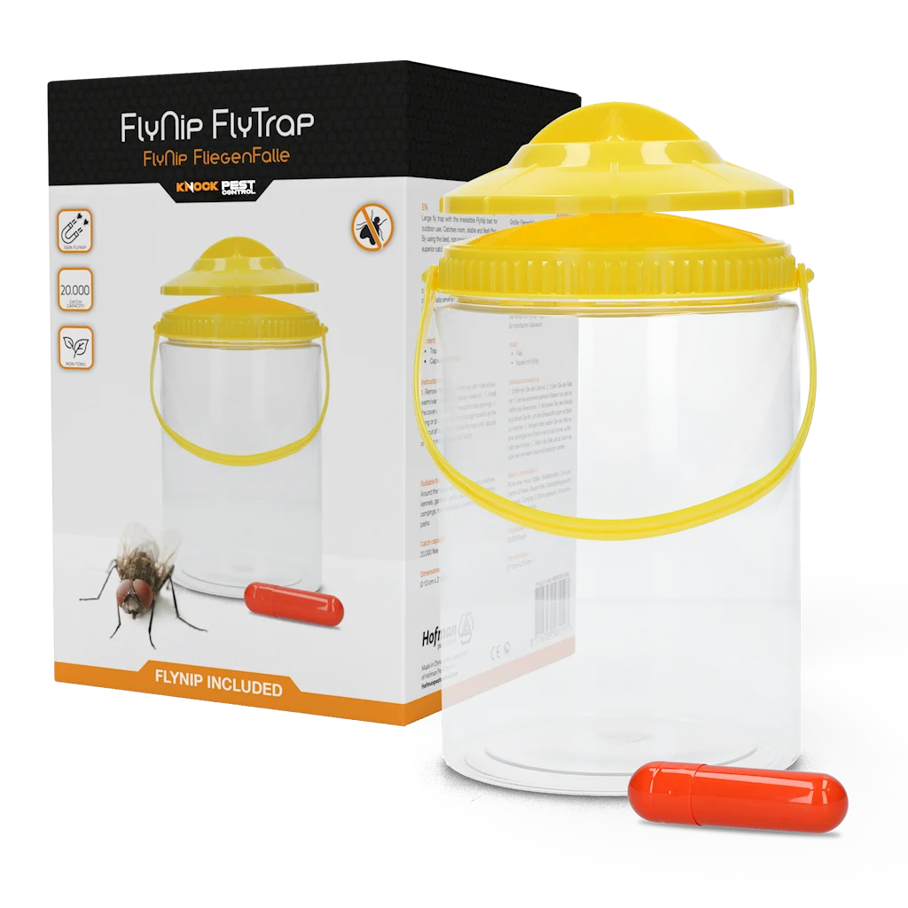 Pułapka na muchy z przynętą do użytku na zewnątrz, 2 l – Knock Pest FlyNip - obrazek 1