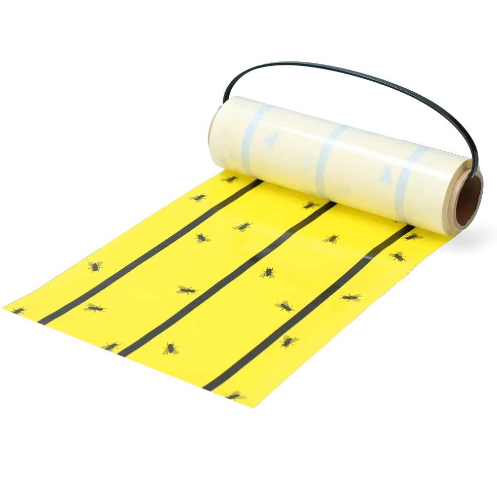 Żółta rolka lepowa na muchy 5 m x 15 cm – Knock Pest - obrazek 1