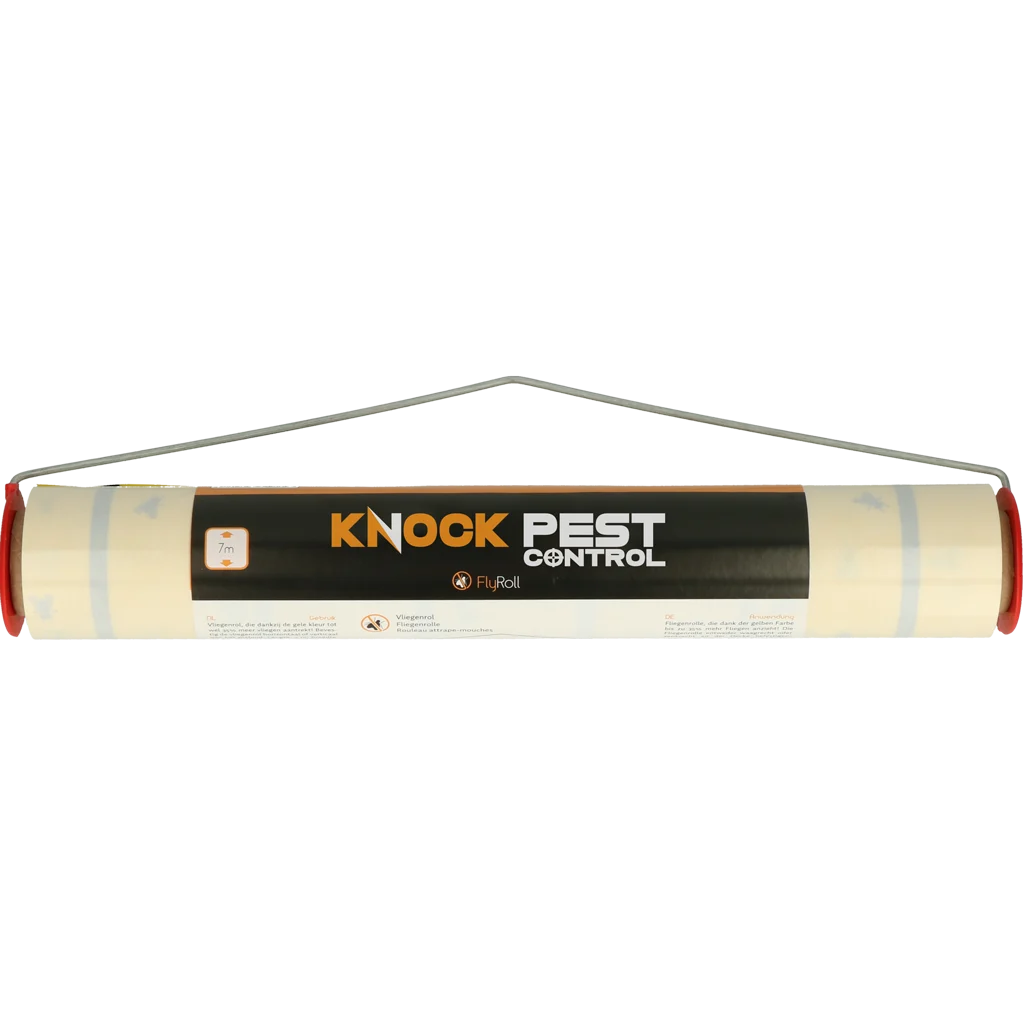 Żółta rolka lepowa na muchy 7 m x 30 cm – Knock Pest - obrazek 1