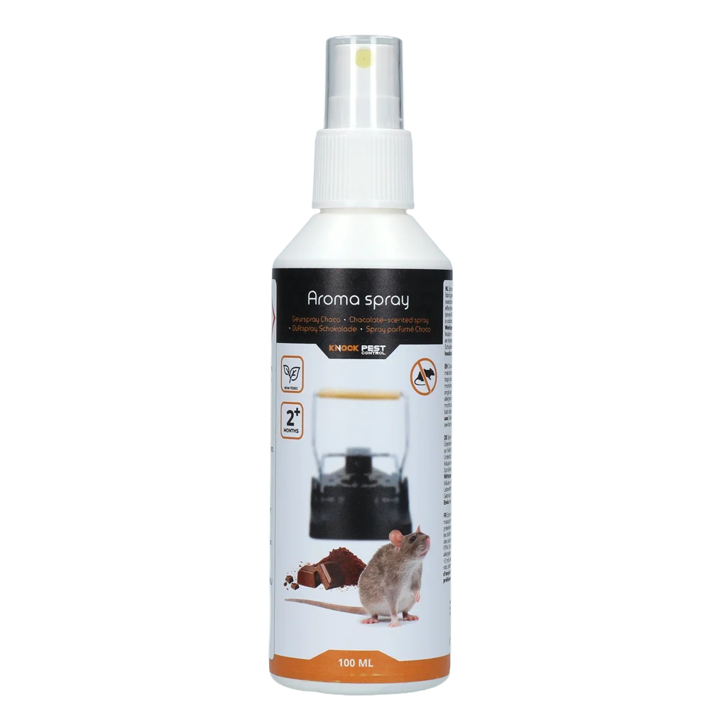 Spray zapachowy o zapachu czekolady do pułapek, 100 ml – Knock Pest Geurspray - obrazek 1