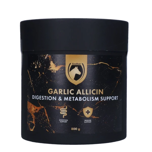 Czosnek w proszku dla koni, 800 g – Excellent Horse Garlic Allicin Powder