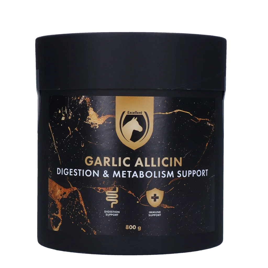 Czosnek w proszku dla koni, 800 g – Excellent Horse Garlic Allicin Powder - obrazek 1