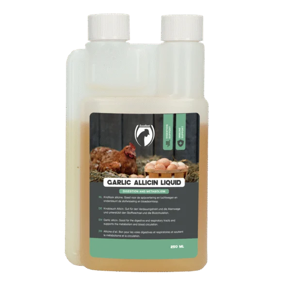 Mieszanka czosnkowa dla drobiu, płynna, 250 ml – Excellent Garlic Allicin Liquid
