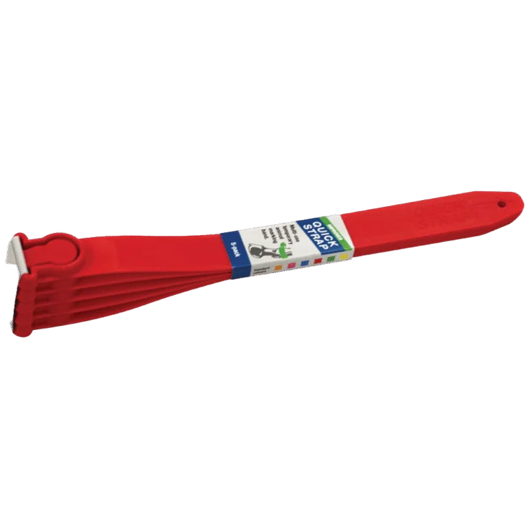 Opaska identyfikacyjna dla krów Quick Strap, czerwona, 33,5 cm, 5 sztuk