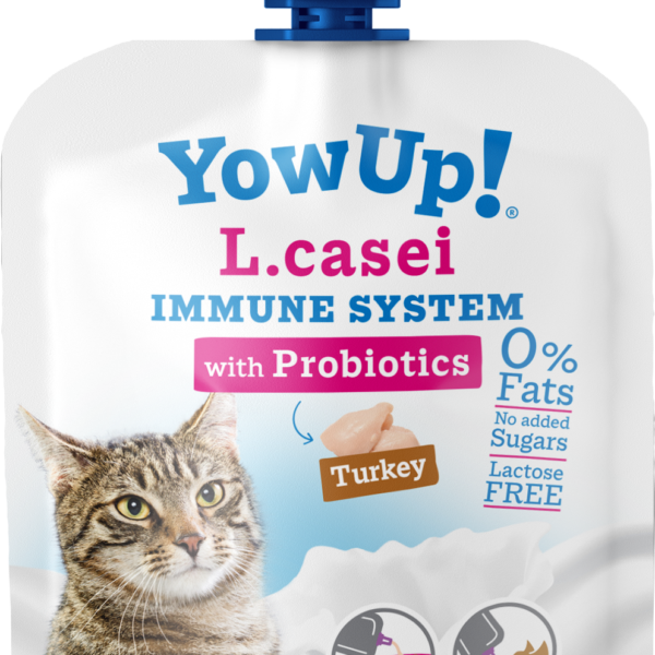 Jogurt dla kotów z probiotykami i indykiem, bez laktozy, 85 g – YowUp! L. Casei Immune System Turkey