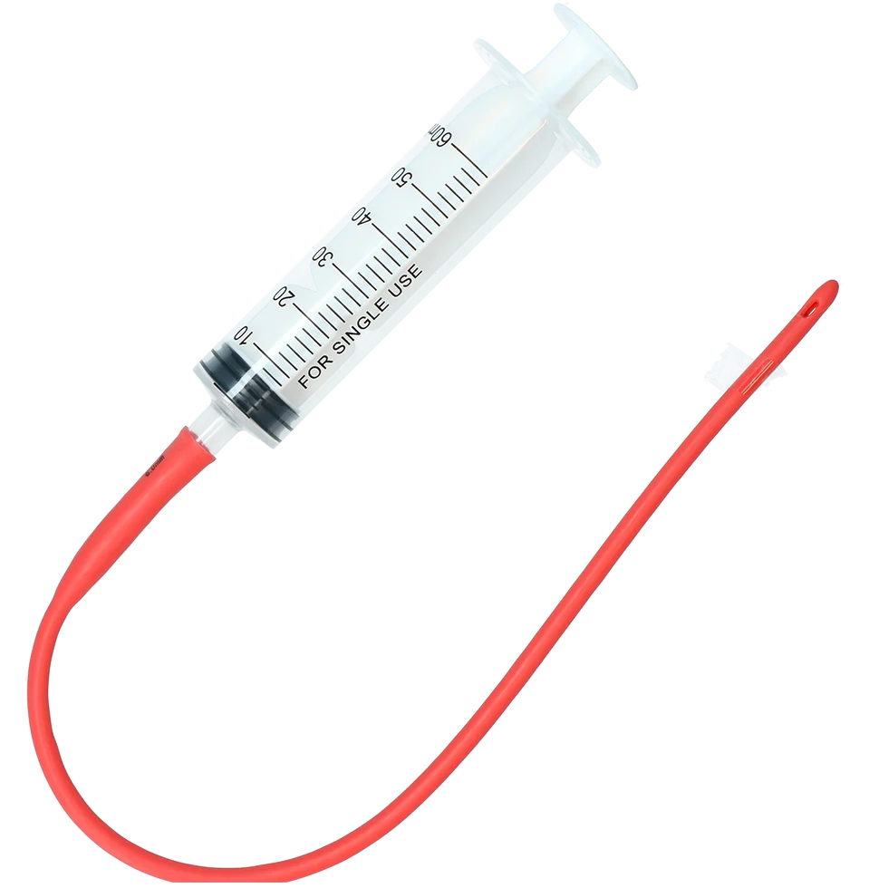 Sonda do pojenia jagniąt 48 cm ze strzykawką 60 ml - obrazek 1