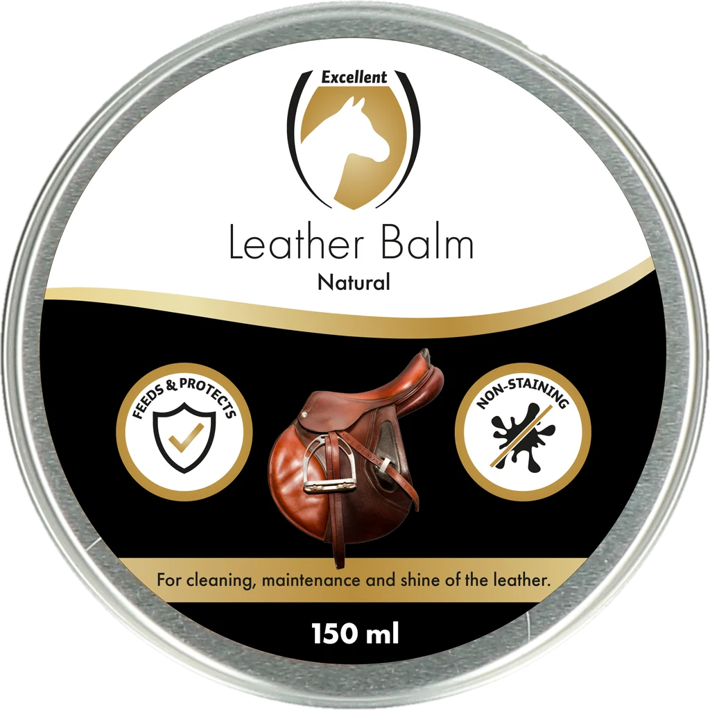 Balsam do skóry z woskiem pszczelim i lanoliną, naturalny, 150 ml – Excellent Leder & Zadel Balm Naturel - obrazek 1