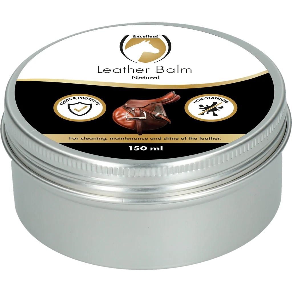 Balsam do skóry z woskiem pszczelim i lanoliną, naturalny, 150 ml – Excellent Leder & Zadel Balm Naturel - obrazek 2