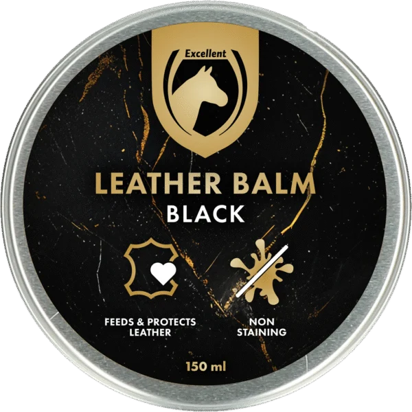 Balsam do skóry z woskiem pszczelim i lanoliną, czarny, 150 ml – Excellent Leder & Zadel Balm Zwart