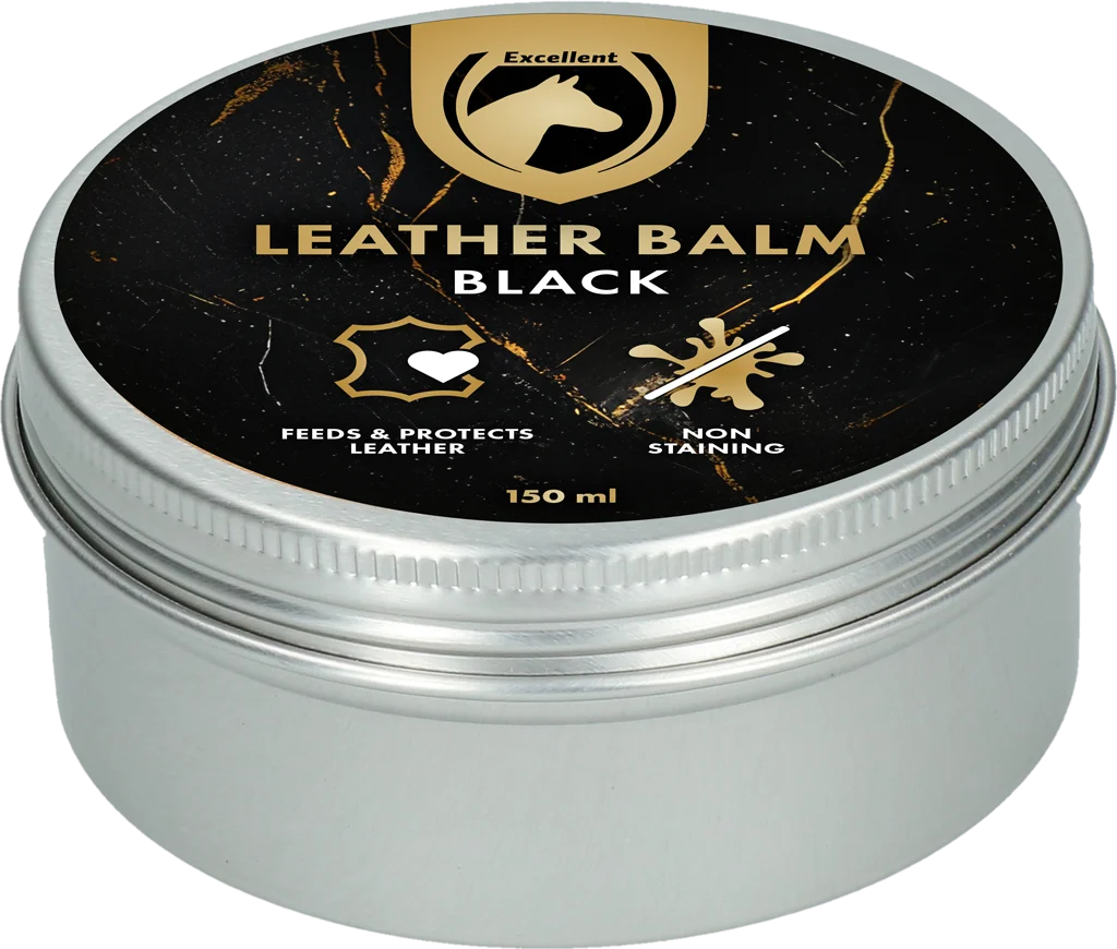 Balsam do skóry z woskiem pszczelim i lanoliną, czarny, 150 ml – Excellent Leder & Zadel Balm Zwart - obrazek 2