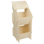 Drewniane gniazdo dla kur z 2 komorami, wymiary wewnętrzne 27 x 31 cm – Kerbl Duo