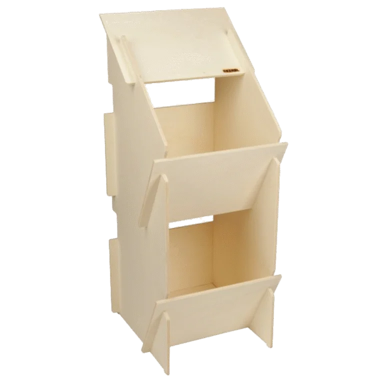 Drewniane gniazdo dla kur z 2 komorami, wymiary wewnętrzne 27 x 31 cm – Kerbl Duo