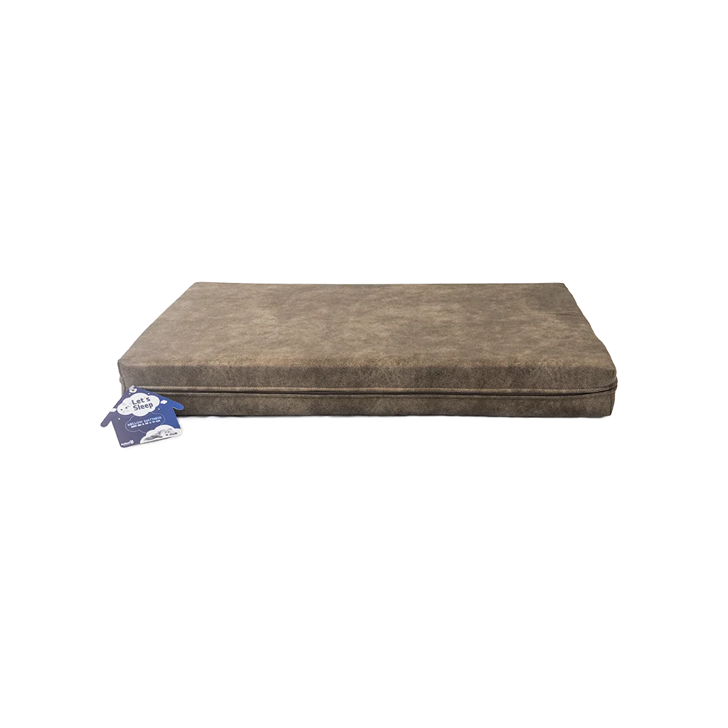 Ortopedyczne legowisko dla psa z pianką memory, taupe XL, 125 x 90 x 10 cm – Let's Sleep Mellow Mattress - obrazek 1