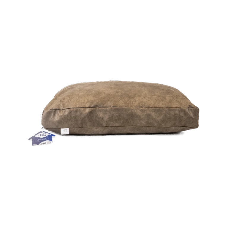 Poduszka dla psa z płatkami piankowymi XL Taupe, 125 x 90 x 10 cm – Let's Sleep Plush Pillow