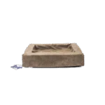 Legowisko dla psa z podwyższonym brzegiem, taupe M, 60 x 50 x 12 cm – Let's Sleep Comfy Cushion
