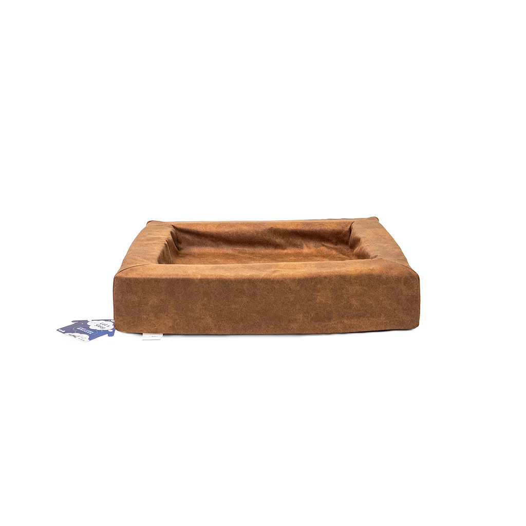 Poduszka dla psa z podwyższonym brzegiem Cognac, 60 x 50 x 12 cm – Let's Sleep Comfy Cushion M - obrazek 1