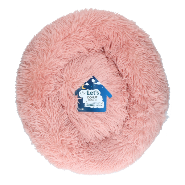 Legowisko dla psa w kształcie pączka, różowe M, ø 50 cm – Let's Sleep Donut