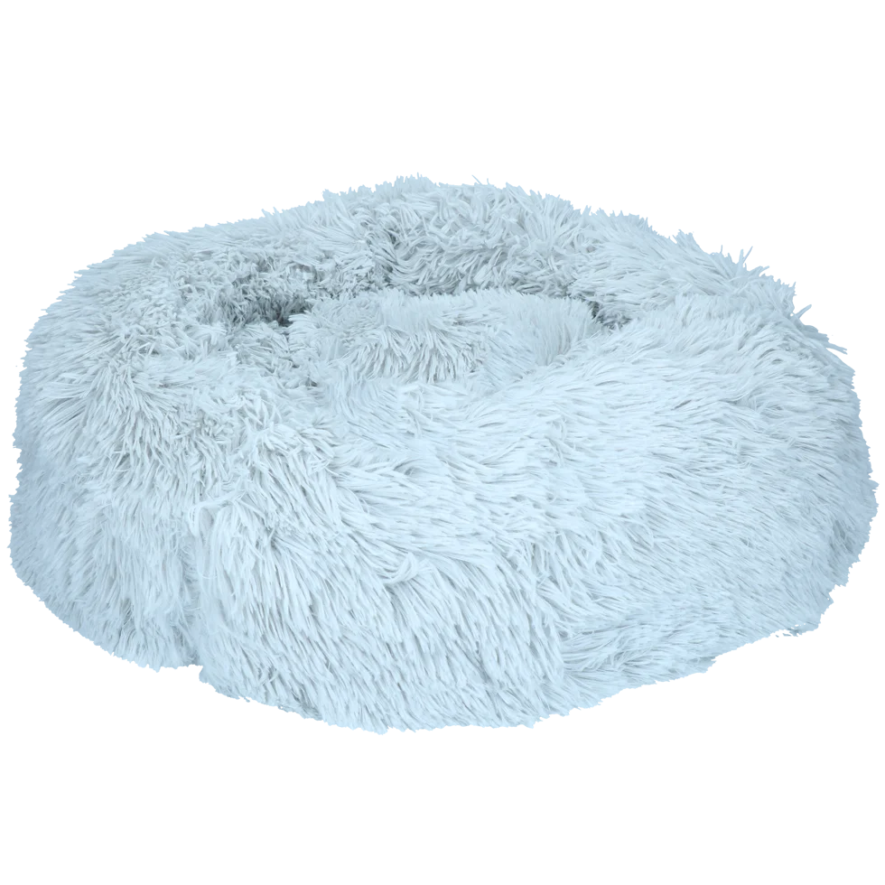 Legowisko dla psa w kształcie pączka, jasnoszare M, ø 50 cm – Let's Sleep Donut - obrazek 2