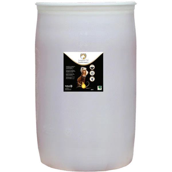 Olej lniany dla koni, tłoczony na zimno, 200 l – Excellent Horse Linseed Oil