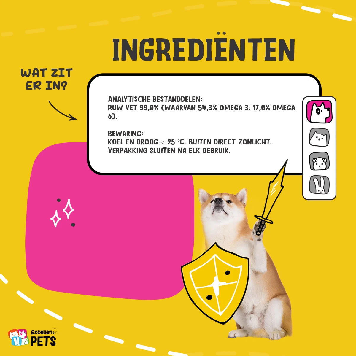 Olej lniany dla psów z kwasami omega 3, tłoczony na zimno, 500 ml – Excellent Pets Linseed Oil - obrazek 4