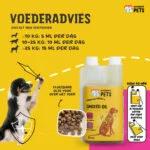 Olej lniany dla psów z kwasami omega 3, tłoczony na zimno, 500 ml – Excellent Pets Linseed Oil - obrazek 2