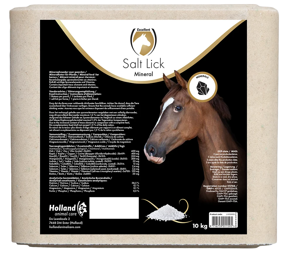 Lizawka mineralna dla koni, 10 kg – Excellent Horse Salt Lick Mineral - obrazek 1