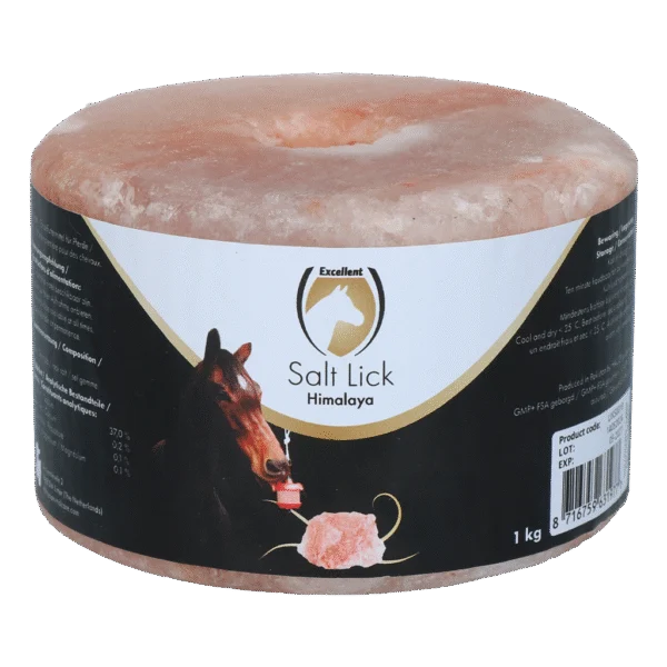 Lizawka z himalajskiej soli dla koni bez sznura, 1 kg – Excellent Horse Salt Lick Himalaya