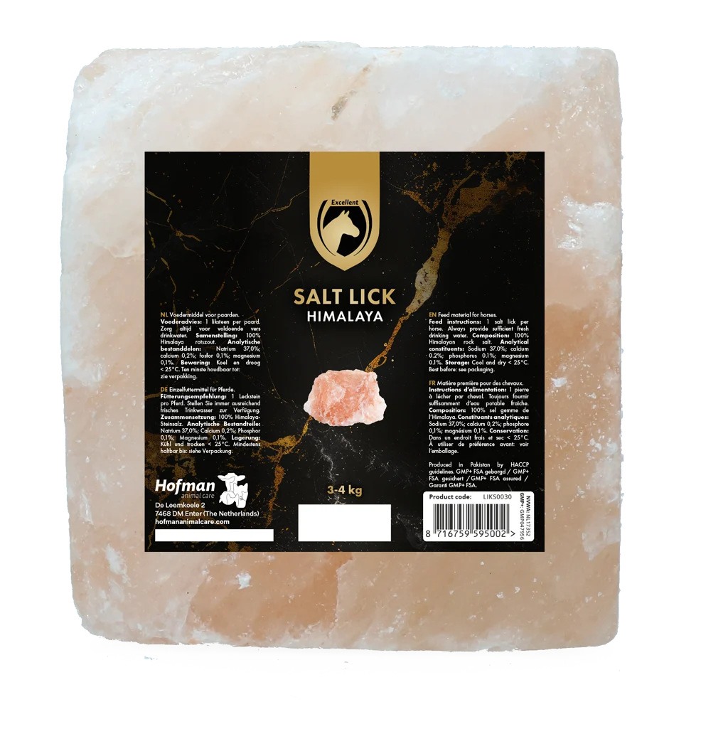Lizawka z soli himalajskiej dla koni ze sznurem, 3 do 4 kg – Excellent Horse Salt Lick Himalaya - obrazek 4