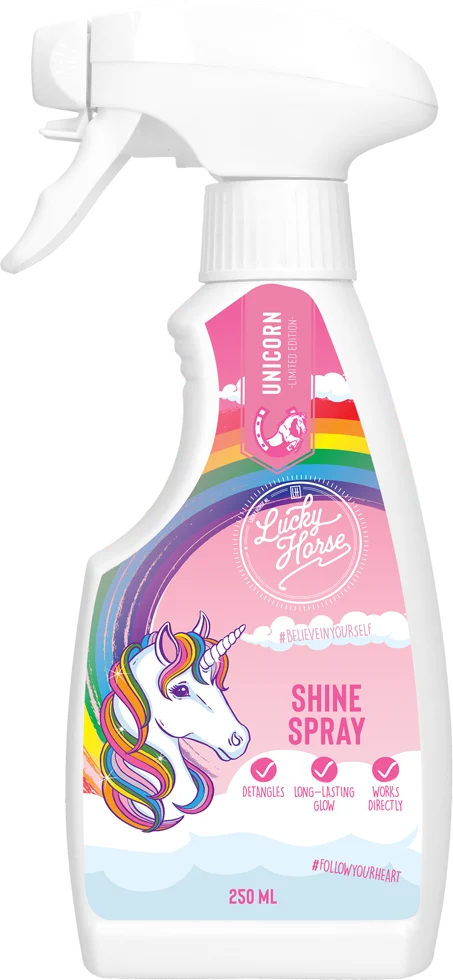 Spray nabłyszczający ułatwiający rozczesywanie, 250 ml – Lucky Horse Unicorn Shine Spray - obrazek 1