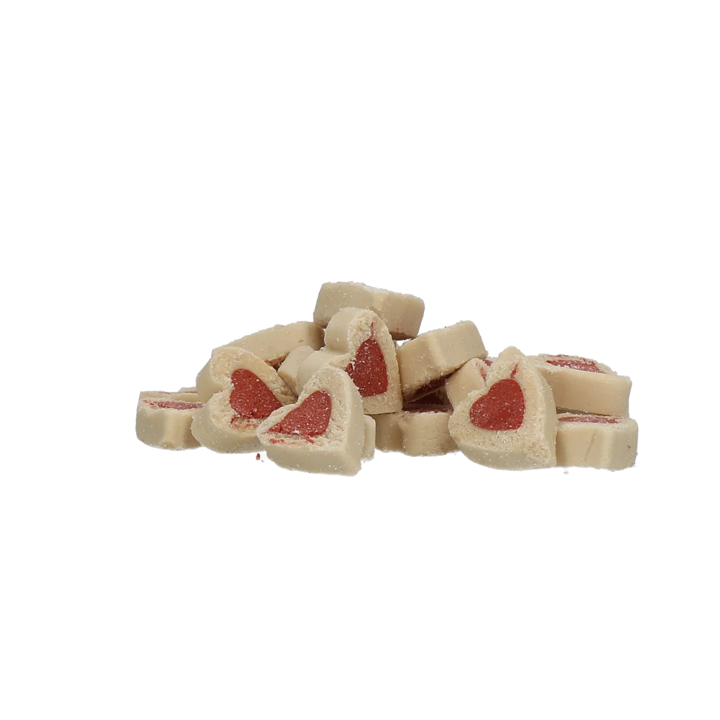 Przysmaki treningowe z mięsem i łososiem, serduszka, 500 g – Luna's Choice Trainer Mix Hartjes - obrazek 2