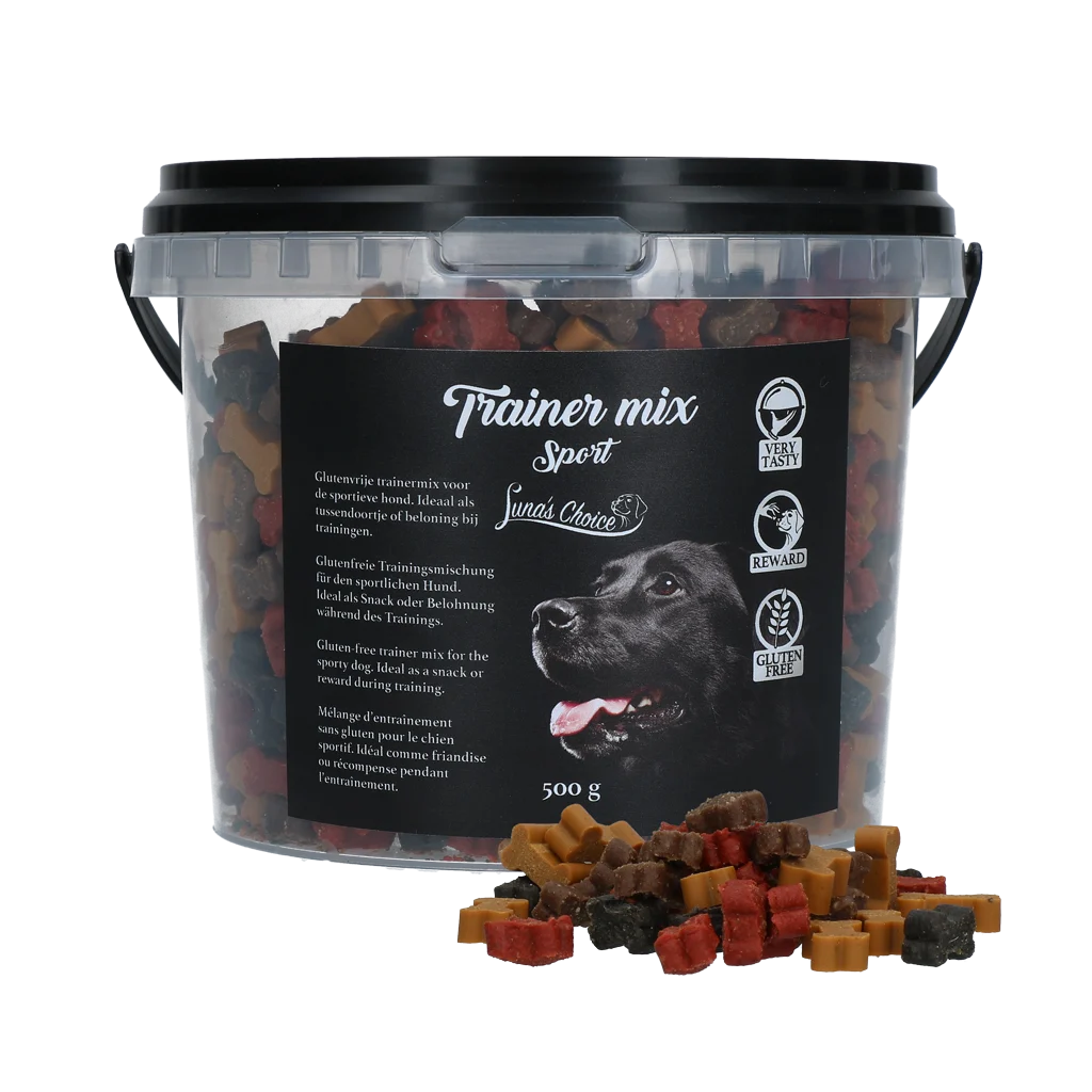 Przysmaki treningowe dla psów, miękkie i bezglutenowe, 500 g – Luna's Choice Trainer Mix Sport - obrazek 1