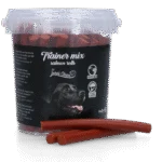 Pałeczki z łososiem dla psów, miękkie, 11 cm, 500 g – Luna's Choice Trainer Mix pałeczki z łososiem