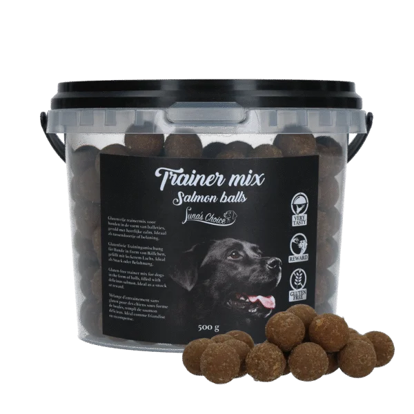 Kuleczki treningowe dla psów z łososiem, bez zbóż, 500 g – Luna's Choice Trainer Mix kuleczki z łososiem