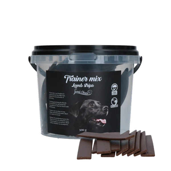 Przysmaki treningowe z jagnięciną, miękkie paski, 500 g – Luna's Choice Trainer Mix Lamb Strips