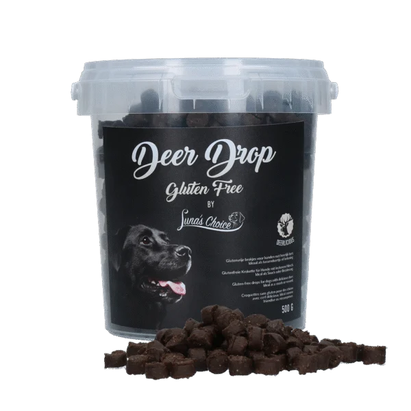 Przysmaki treningowe z mięsem jelenia, bez glutenu, 500 g – Luna's Choice Trainer Mix Deer Drop (bez glutenu)