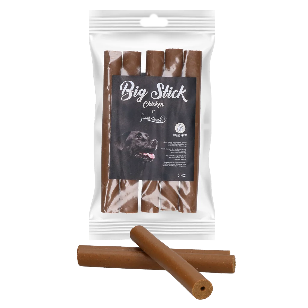 Miękkie przysmaki dla psa z kurczakiem, 5 sztuk – Luna's Choice Big Stick - obrazek 1