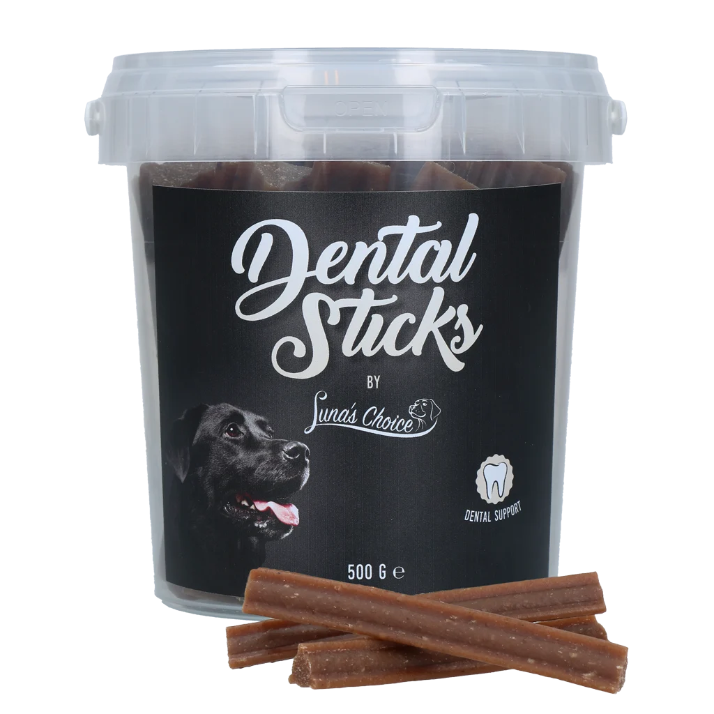 LUNA0060.png Przysmaki do żucia dla psów, bez dodatku cukru, 25 sztuk, 500 g – Luna's Choice Dental Sticks - obrazek 1
