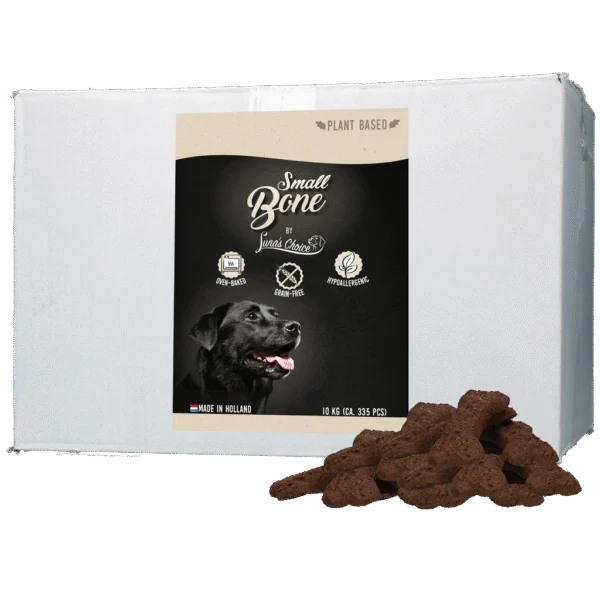 Ciastka dla psów roślinne i bez zbóż, 10 kg – Luna's Choice Plant Based Snack Grootverpakking Bone Small