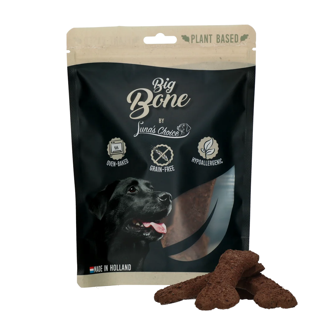Ciastka dla psów roślinne i bez zbóż, 6 x 45 g – Luna's Choice Plant Based Bone L - obrazek 1