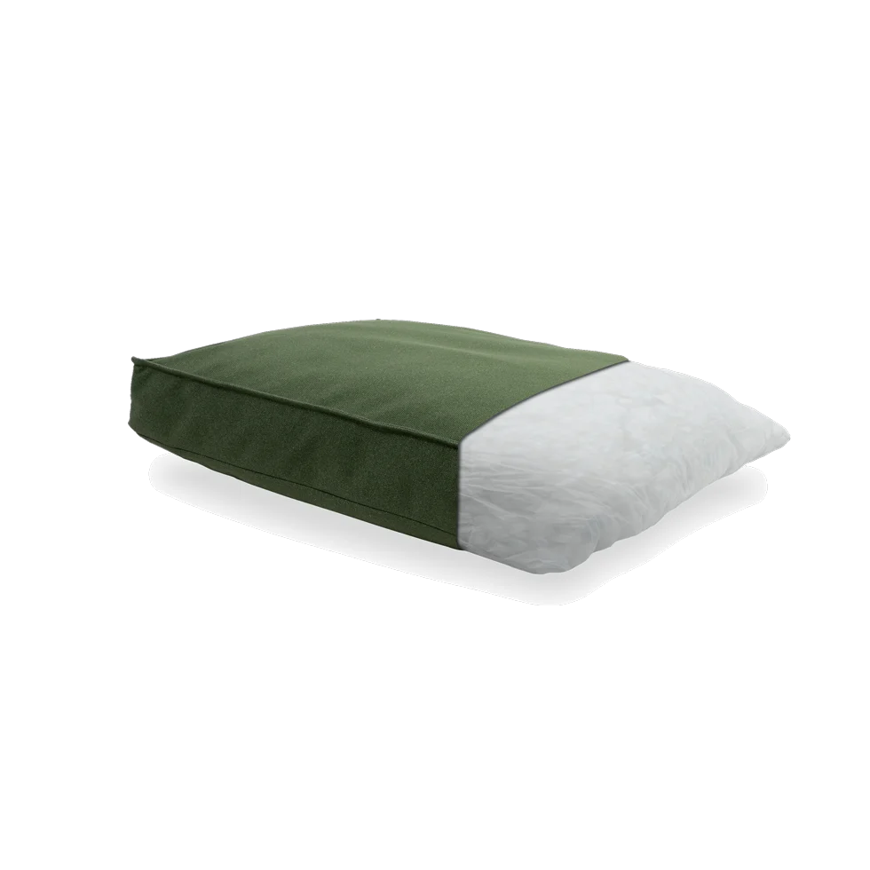 Zielona poduszka dla psa S z powłoką hydrofobową, 80 x 65 x 15 cm – Madison Manchester Lounge Cushion - obrazek 1