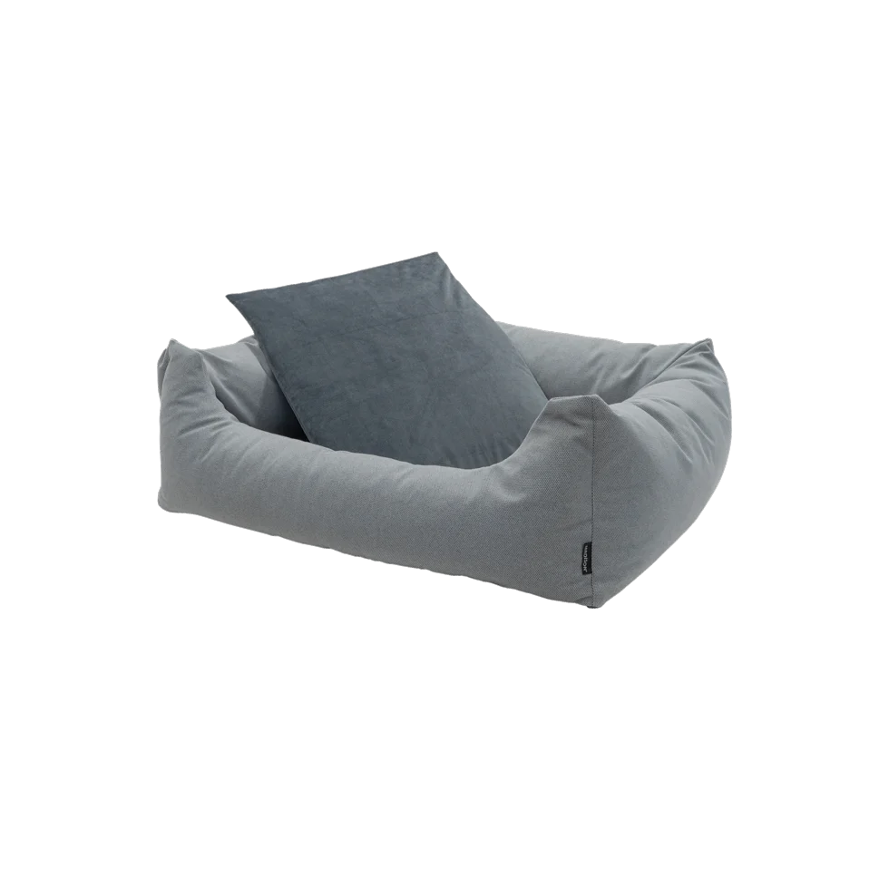 Legowisko dla psa z podwyższonymi bokami, jasnoszare S, 80 x 67 x 22 cm – Madison Manchester Pet Bed - obrazek 2