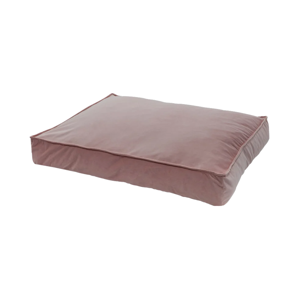 Różowa poduszka dla psa z weluru, M 100 x 70 x 15 cm – Madison Velours Lounge Cushion - obrazek 2
