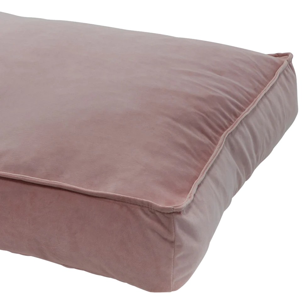 Różowa poduszka dla psa z weluru, M 100 x 70 x 15 cm – Madison Velours Lounge Cushion - obrazek 1