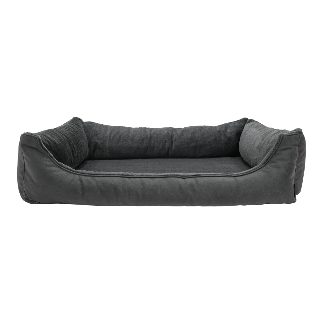 Ortopedyczna poduszka dla psa z pianką z pamięcią kształtu, szara, S – Madison Sofa Orthopedisch - obrazek 3