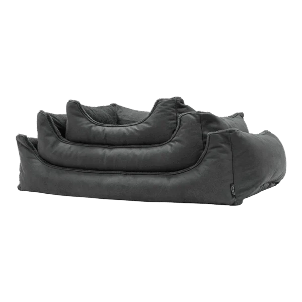 Ortopedyczna poduszka dla psa z pianką z pamięcią kształtu, szara, S – Madison Sofa Orthopedisch